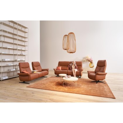 Loona 2 Seater Fixed Sofa (4484-10HN) by Himolla Loona 2 Seater Fixed Sofa (4484-10HN) by Himolla