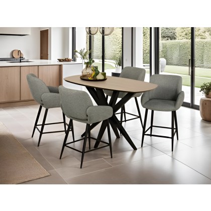 Neville W138 x D80cm Bar Table (Danish Oval Version) by MaxFurn Neville W138 x D80cm Bar Table (Danish Oval Version) by MaxFurn