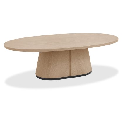 Luma Scandi Oak & Peppercorn Oval Coffee Table Luma Scandi Oak & Peppercorn Oval Coffee Table