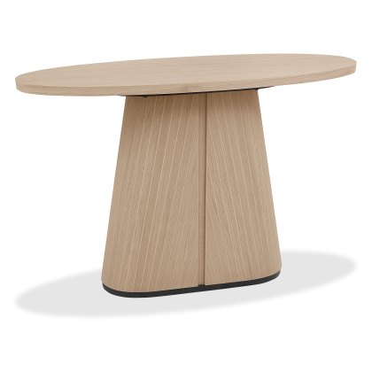 Luma Scandi Oak & Peppercorn Oval Console Table Luma Scandi Oak & Peppercorn Oval Console Table