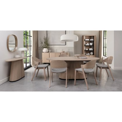 Luma Scandi Oak & Peppercorn 6 Seater Dining Table (200 x 110cm) Luma Scandi Oak & Peppercorn 6 Seater Dining Table (200 x 110cm)