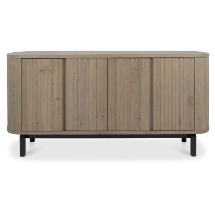 Luma Grey Oiled Oak & Peppercorn Wide Sideboard Luma Grey Oiled Oak & Peppercorn Wide Sideboard