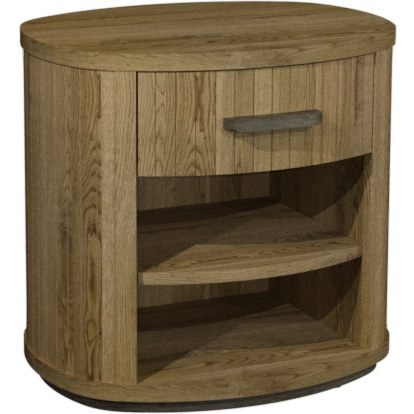 Luma Knotty Oak & Weathered Oak 1 Drawer Nightstand Luma Knotty Oak & Weathered Oak 1 Drawer Nightstand