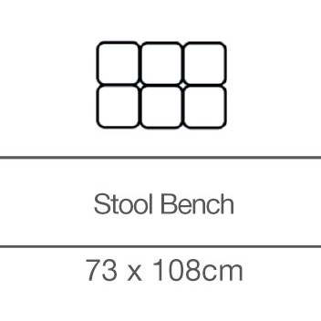 Kingsley Square Stool (73 x 108cm) by 3C Candy Kingsley Square Stool (73 x 108cm) by 3C Candy