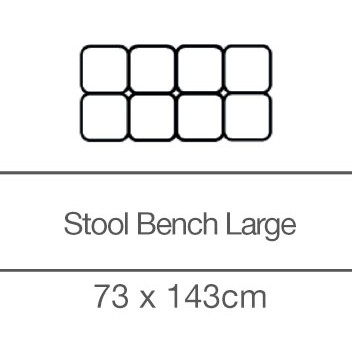 Kingsley Square Stool (73 x 143cm) by 3C Candy Kingsley Square Stool (73 x 143cm) by 3C Candy