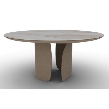 Twins 160cm Round Dining Table - Bevelled Undertop (CS4153-FDA 160) by Calligaris Twins 160cm Round Dining Table - Bevelled Undertop (CS4153-FDA 160) by Calligaris