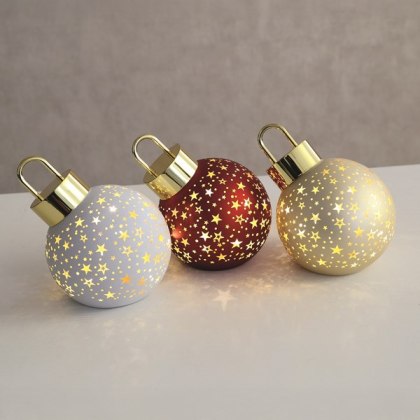 LED Bauble Deco Gold 12cms LED Bauble Deco Gold 12cms