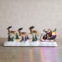 LED Santa Sleigh 58x21cm LED Santa Sleigh 58x21cm