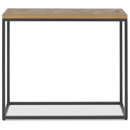 Indus Rustic Oak Narrow Console Table by Bentley Designs Indus Rustic Oak Narrow Console Table by Bentley Designs