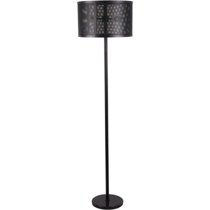 Storm Mesh Black Floor Lamp With Shade Storm Mesh Black Floor Lamp With Shade