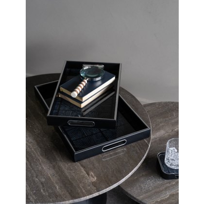 Squares Pattern Set of 2 Trays Squares Pattern Set of 2 Trays