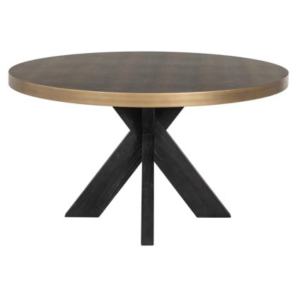 Bloomford 140cm Round Dining Table (with Glass Top) by Richmond Interiors Bloomford 140cm Round Dining Table (with Glass Top) by Richmond Interiors