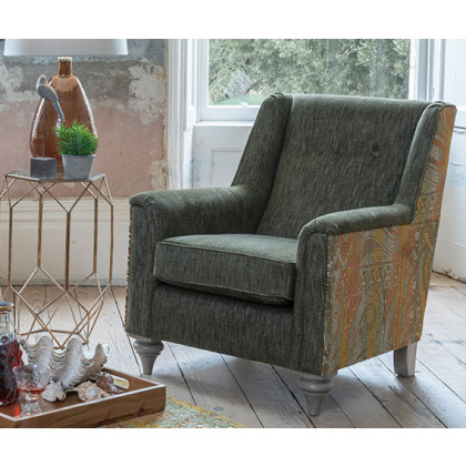 Darcey Accent Chair (Two Tone) by Alstons Darcey Accent Chair (Two Tone) by Alstons