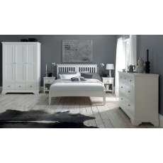 Hampstead White Slatted Headboard (2 Sizes Available) by Bentley Designs