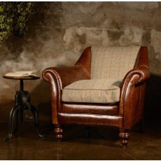 Dalmore Accent Chair (Tweed & Hide) by Tetrad Harris Tweed Dalmore Accent Chair (Tweed & Hide) by Tetrad Harris Tweed