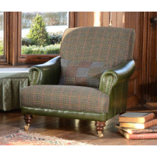 Taransay Gents Chair (Fabric & Hide) by Tetrad Harris Tweed Taransay Gents Chair (Fabric & Hide) by Tetrad Harris Tweed