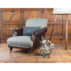 Taransay Ladies Chair (Fabric & Hide) by Tetrad Harris Tweed Taransay Ladies Chair (Fabric & Hide) by Tetrad Harris Tweed