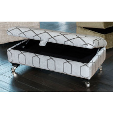 Huxley Legged Ottoman by Alstons Huxley Legged Ottoman by Alstons