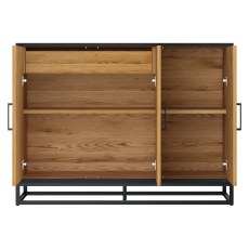 Indus Rustic Oak Narrow Sideboard by Bentley Designs Indus Rustic Oak Narrow Sideboard by Bentley Designs