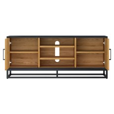 Indus Rustic Oak Entertainment Unit by Bentley Designs Indus Rustic Oak Entertainment Unit by Bentley Designs