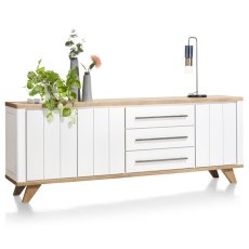 Jardin 230cm Sideboard (White) by Habufa