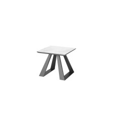Dante Gloss Top Ceramic Grey Side Table Dante Gloss Top Ceramic Grey Side Table