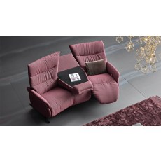 Azure Curved Trapezoidal Electric Recliner Sofa (4080-70Q) by Himolla
