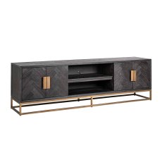Blackbone 200cm TV Unit (Brass Collection) by Richmond Interiors Blackbone 200cm TV Unit (Brass Collection) by Richmond Interiors