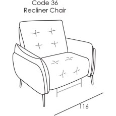 Bolzano Armchair (Electric Recliner) by Italia Living Bolzano Armchair (Electric Recliner) by Italia Living