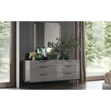 Novecento 6 Drawer Wide Dresser by ALF Italia Novecento 6 Drawer Wide Dresser by ALF Italia