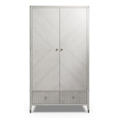 Leotta 2 Door + 2 Drawer Wardrobe (Stone) by Vida Living Leotta 2 Door + 2 Drawer Wardrobe (Stone) by Vida Living