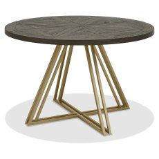 Athens Fumed Oak 125cm (4 Seater) Circular Dining Table by Bentley Designs Athens Fumed Oak 125cm (4 Seater) Circular Dining Table by Bentley Designs