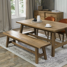 Regent Rustic Oak Small Bench by Bentley Designs Regent Rustic Oak Small Bench by Bentley Designs