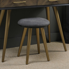 Sienna Fumed Oak Stool by Bentley Designs Sienna Fumed Oak Stool by Bentley Designs