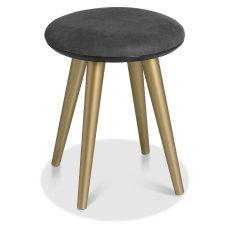 Sienna Fumed Oak Stool by Bentley Designs Sienna Fumed Oak Stool by Bentley Designs