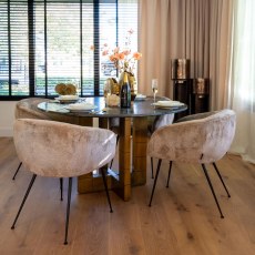 Collada 130cm Round Dining Table by Richmond Interiors Collada 130cm Round Dining Table by Richmond Interiors