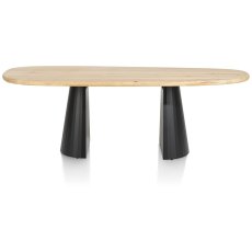 Arawood 240 x 120cm Teardrop Dining Table (Natural) by Habufa