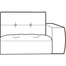 Gravina Maxi Armchair Section 123cm (Right) by Italia Living Gravina Maxi Armchair Section 123cm (Right) by Italia Living