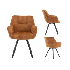 Mila Swivel Dining Chair (Rust) Mila Swivel Dining Chair (Rust)