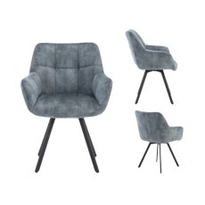Mila Swivel Dining Chair (Stone Blue) Mila Swivel Dining Chair (Stone Blue)