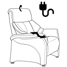 Chester Wide Electric Recliner Armchair (4247-28) by Himolla Chester Wide Electric Recliner Armchair (4247-28) by Himolla