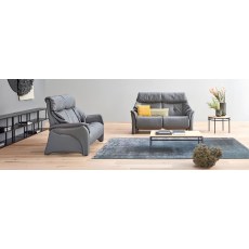 Chester Curved 3 Seater Manual Recliner Sofa (4247-20) by Himolla