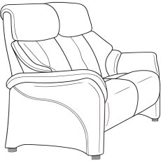 Chester 2 Seater Fixed Sofa (4247-10) by Himolla Chester 2 Seater Fixed Sofa (4247-10) by Himolla