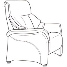 Chester Fixed Armchair Wide (4247-08) by Himolla Chester Fixed Armchair Wide (4247-08) by Himolla