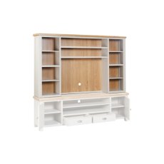 Queensbury Painted Media Bookcase Top for XL TV Unit