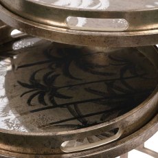 Set of 2 Palm Tree Tables Set of 2 Palm Tree Tables