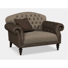 Arbroath Snuggler (Fabric / Hide Mix) by Tetrad Harris Tweed Arbroath Snuggler (Fabric / Hide Mix) by Tetrad Harris Tweed