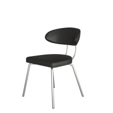 Margot Dining Chair by HND (Black Faux Leather) Margot Dining Chair by HND (Black Faux Leather)