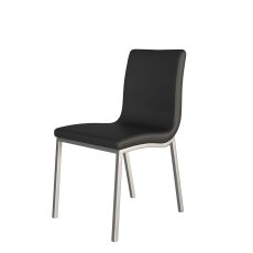 Audrey Dining Chair by HND (Black Faux Leather) Audrey Dining Chair by HND (Black Faux Leather)