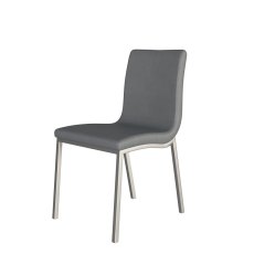 Audrey Dining Chair by HND (Grey Faux Leather) Audrey Dining Chair by HND (Grey Faux Leather)